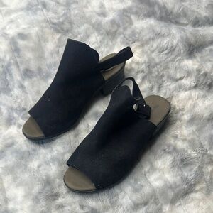 Elegant Black Open-Toe Sandals